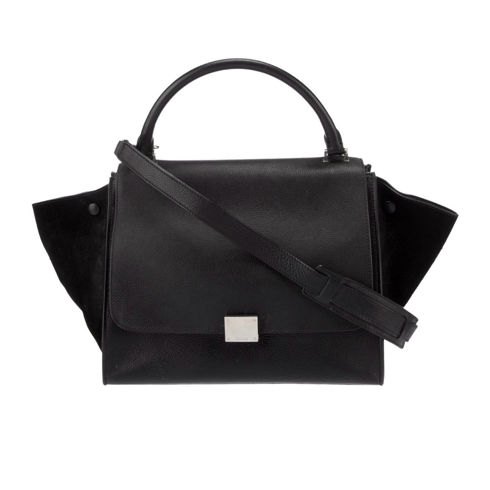 Celine Trapeze Leather Suede Bag w. Strap